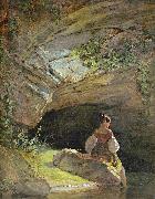 Badendes Madchen Carl Spitzweg